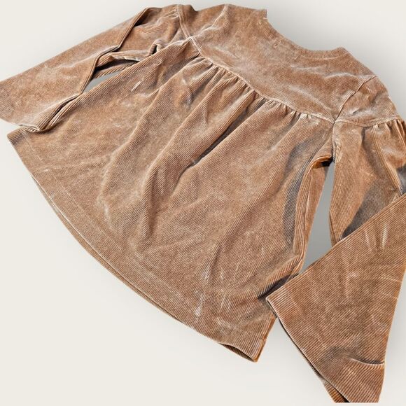 Madewell Texture & Thread Brown Corduroy Swing Top - Picture 5 of 7